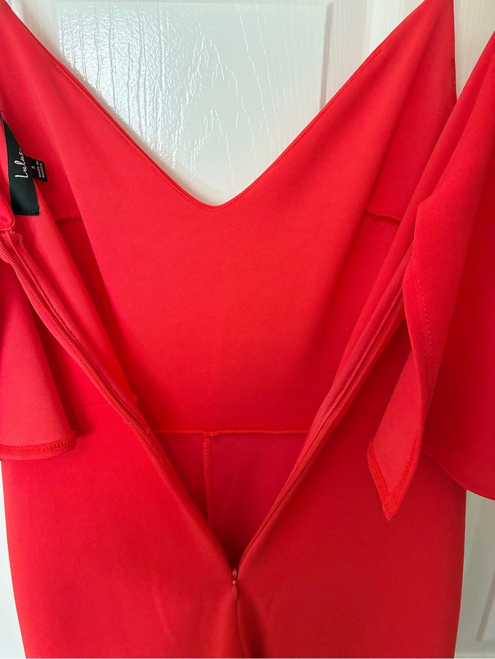 Lulus Size Small Make It a Date Coral Red Sleeveless Wide-Leg Jumpsuit - Picture 6 of 16